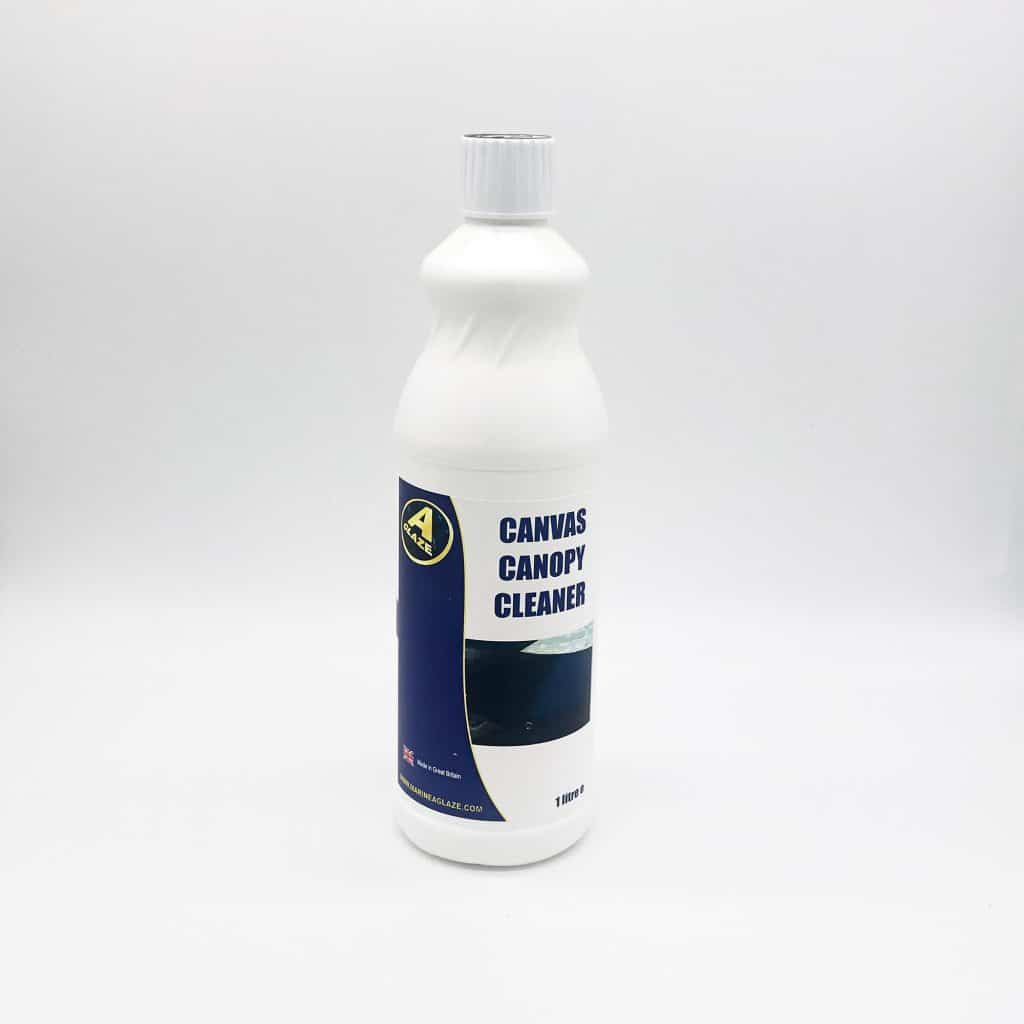 Canvas canopy cleaner removes marks and stains from canopies such as algae, mould, general dirt and grime as well as bird lime. Dilute as necessary. To future protect the canopy and reduce re growth of algae, follow with a covering spray of our Fabric Protector to also re waterproof which can be purchased as a kit on our store.  Contents: 1 Litre e