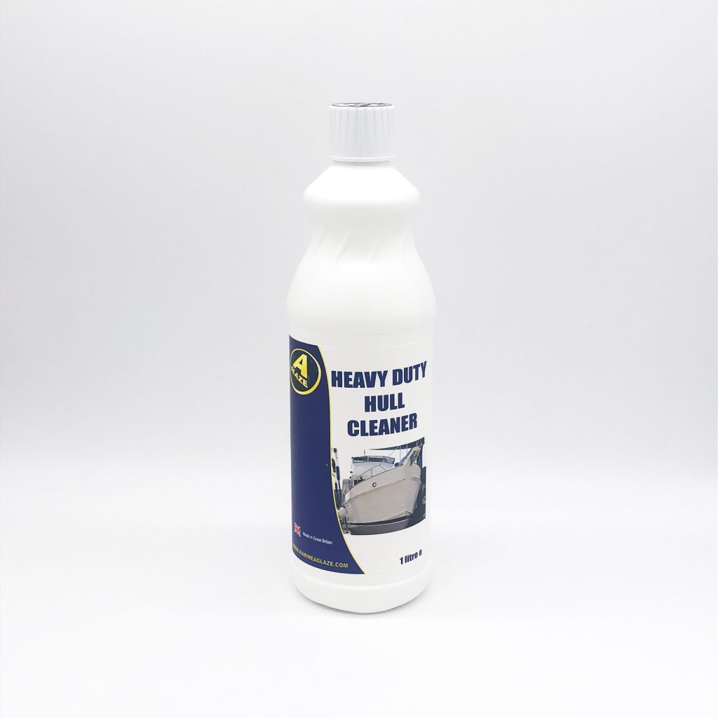 heavy duty cleaner to be used on the hull of the vessel or on stubborn marks on walkways.