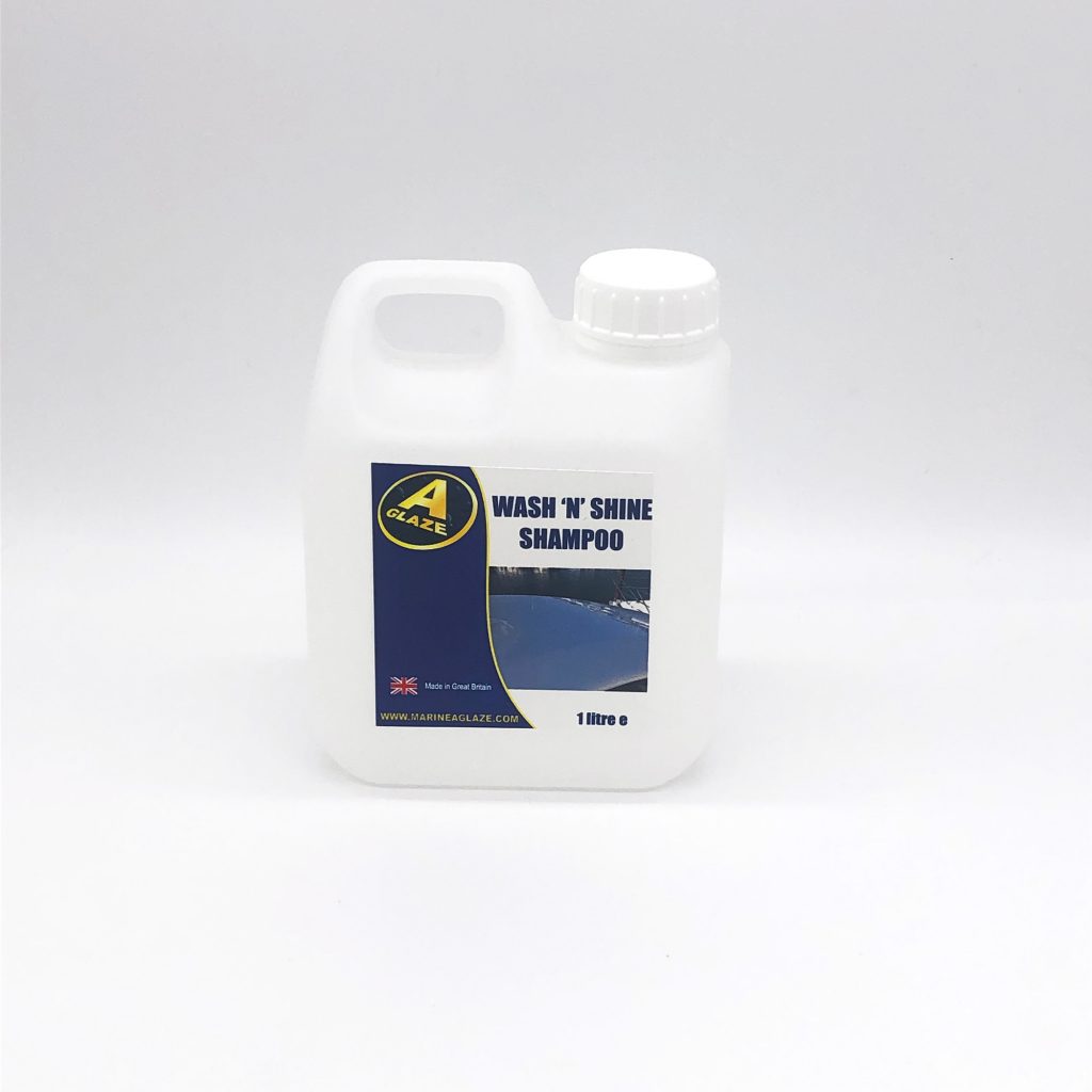 Wash 'N' Shine is a shampoo cleaner which is compatible with the A Glaze sealant. Wash 'N' Shine has been specially formulated to clean painted surfaces and GRP.