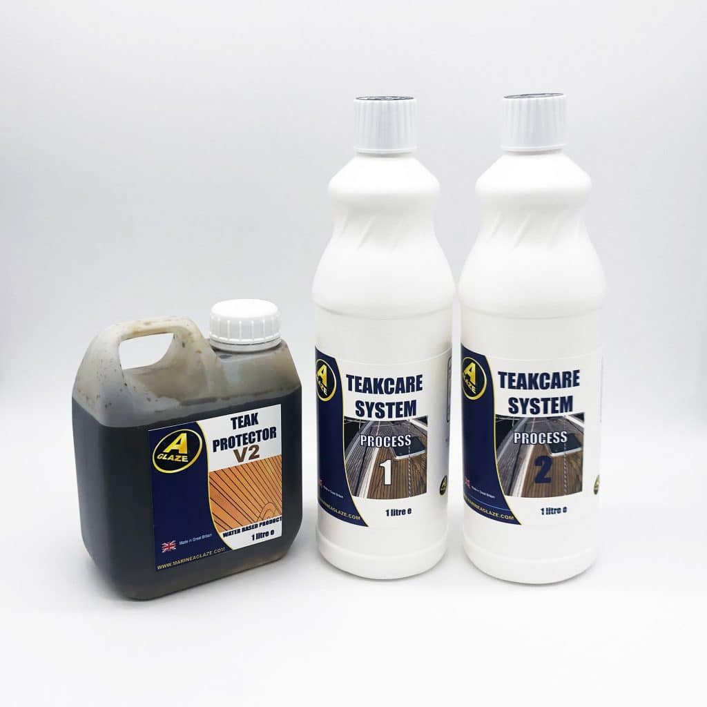 Our Teakcare system will keep your decks looking great during the boating season.