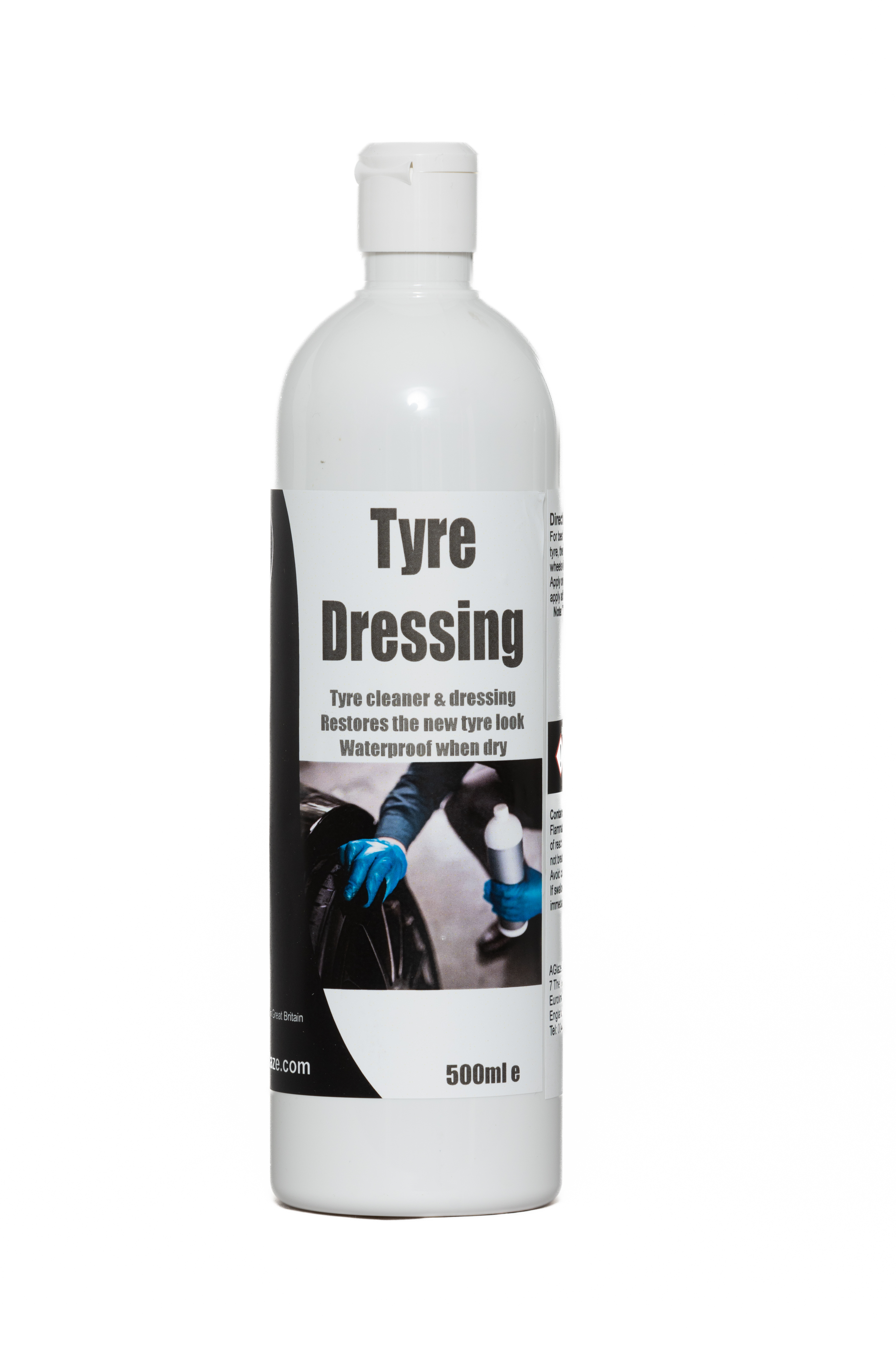 Tyre Dressing cleans and restores weathered tyres. It leaves a long lasting, fade resistant, waterproof sheen to your wheels.